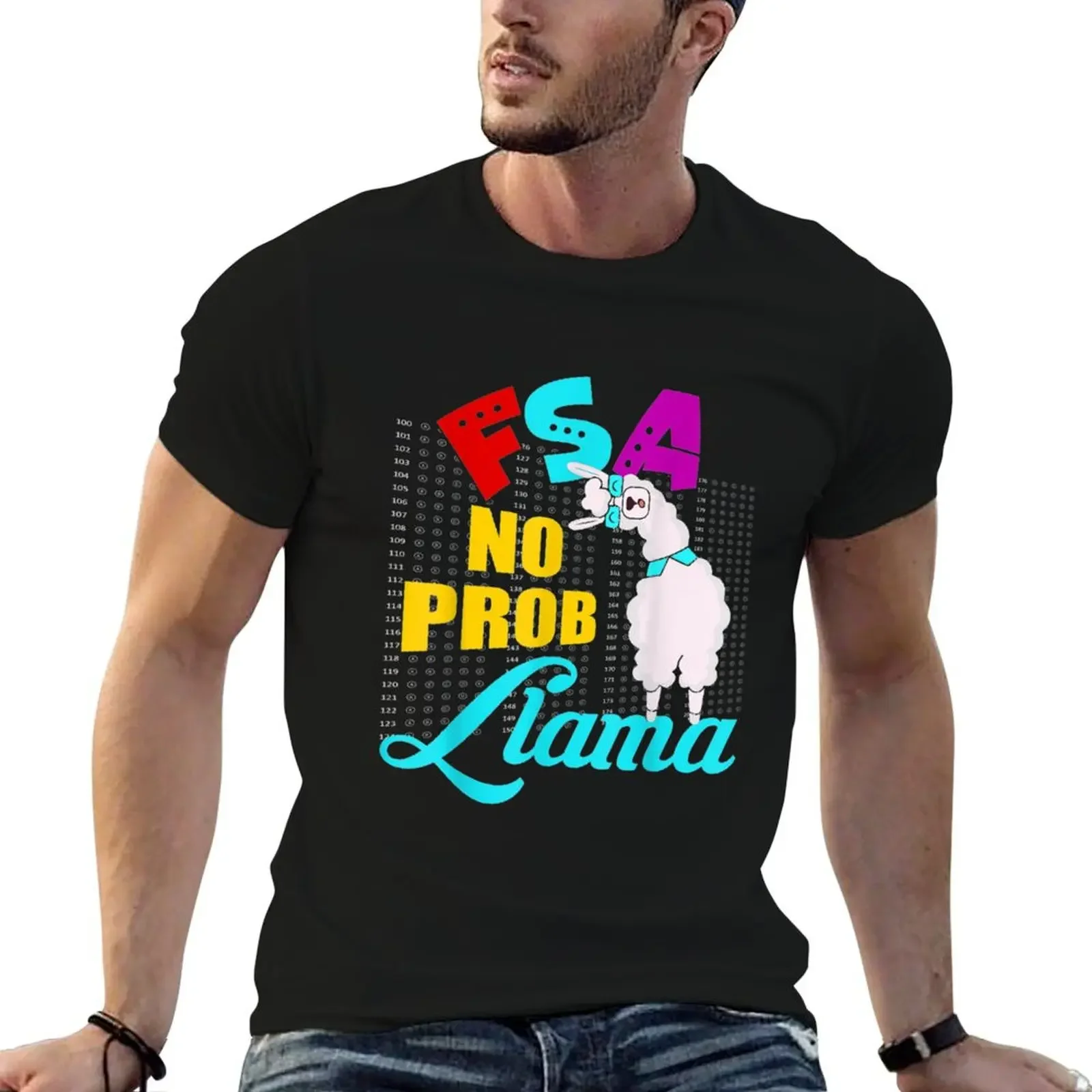 Fsa No Prob Llama Funny Teacher Exam Testing Test Day Kids T Shirt T-Shirt oversized t shirt anime figures men clothings