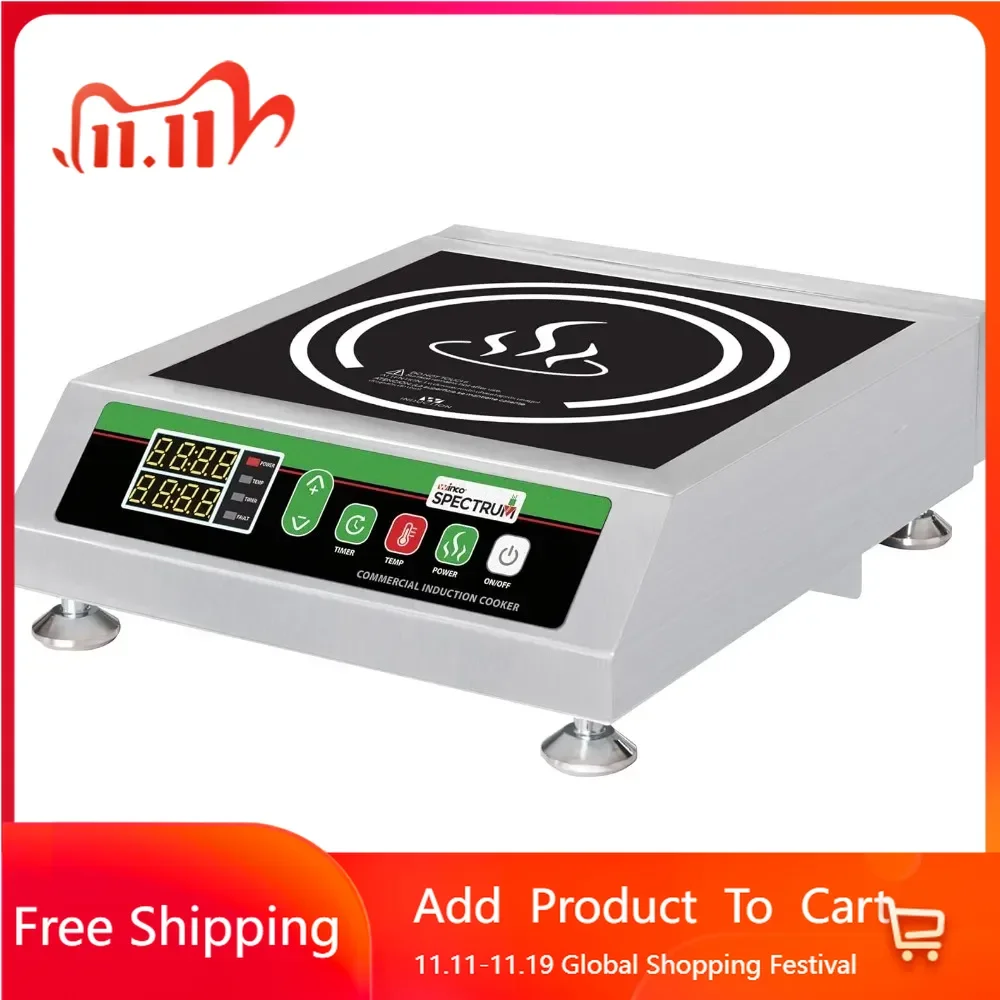 

Commercial-Grade Portable Induction Cooktop Burner Electric Range Induction Stoves for Kitchen 1800W 240V Electric Grill Cooking