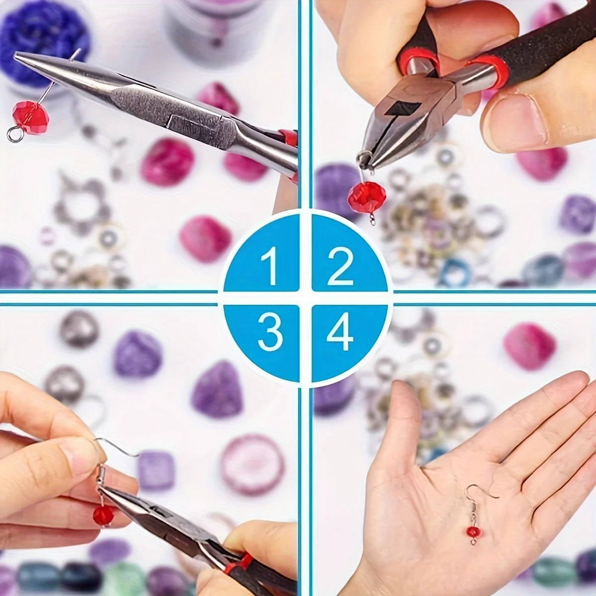 طقم أدوات صنع المجوهرات للمبتد - مراجعة Jewelry Making Pliers Set وسعره