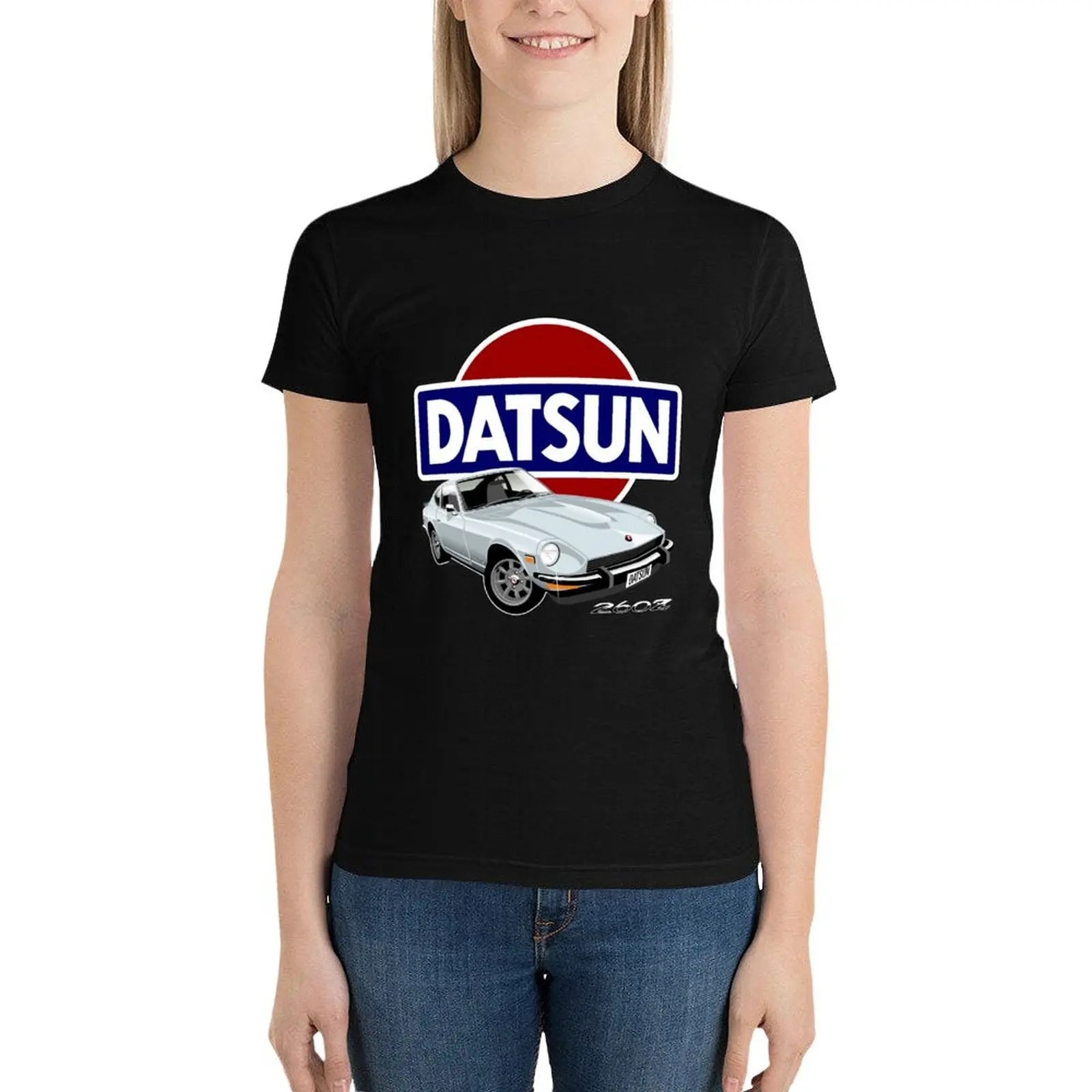 

Datsun 260Z silver T-Shirt graphics Female clothing shirts graphic tees graphic t-shirts for Women