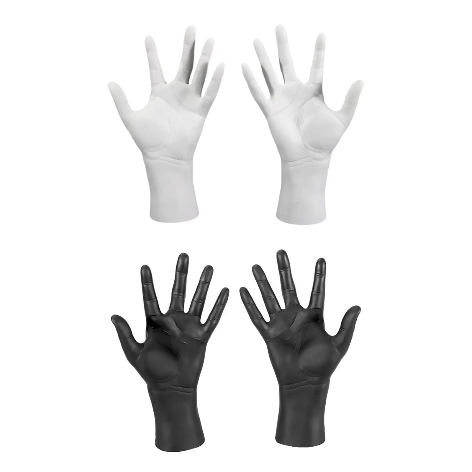 Male Hand Mannequin Handmade Simulation Fashion Halloween Fake Hands Jewelry Holder for Dorm Tabletop Countertop Home Bedroom