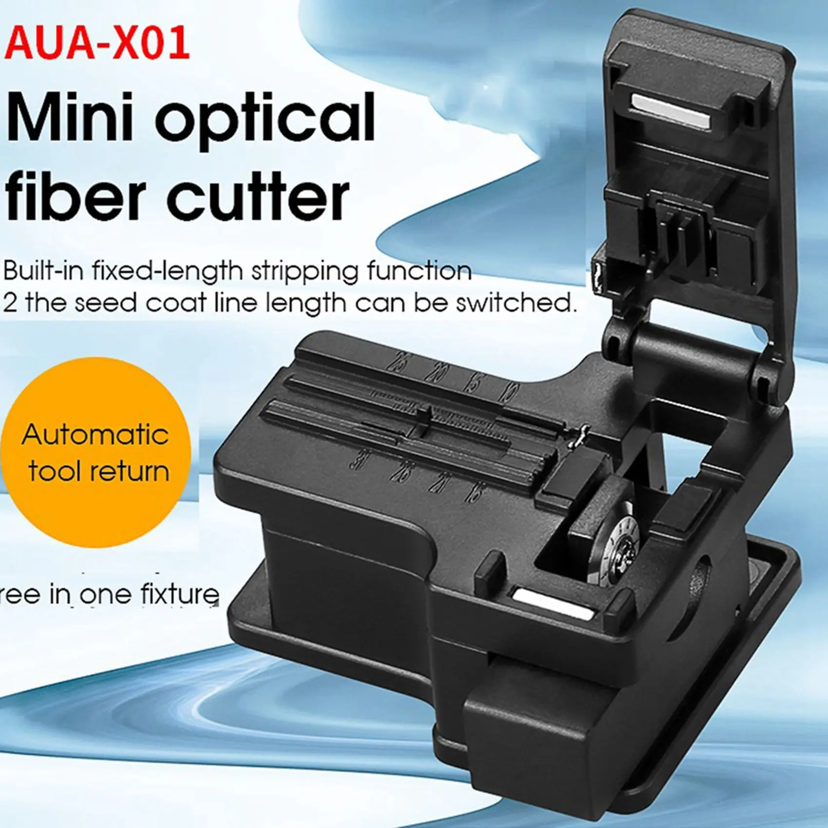 

AT53 2X COMPTYCO AUA-X01 FTTH Мини-сколка для оптического волокна ABS Маленький высокоточный резак для оптоволокна Кабель Холодное соединение Резка тоже