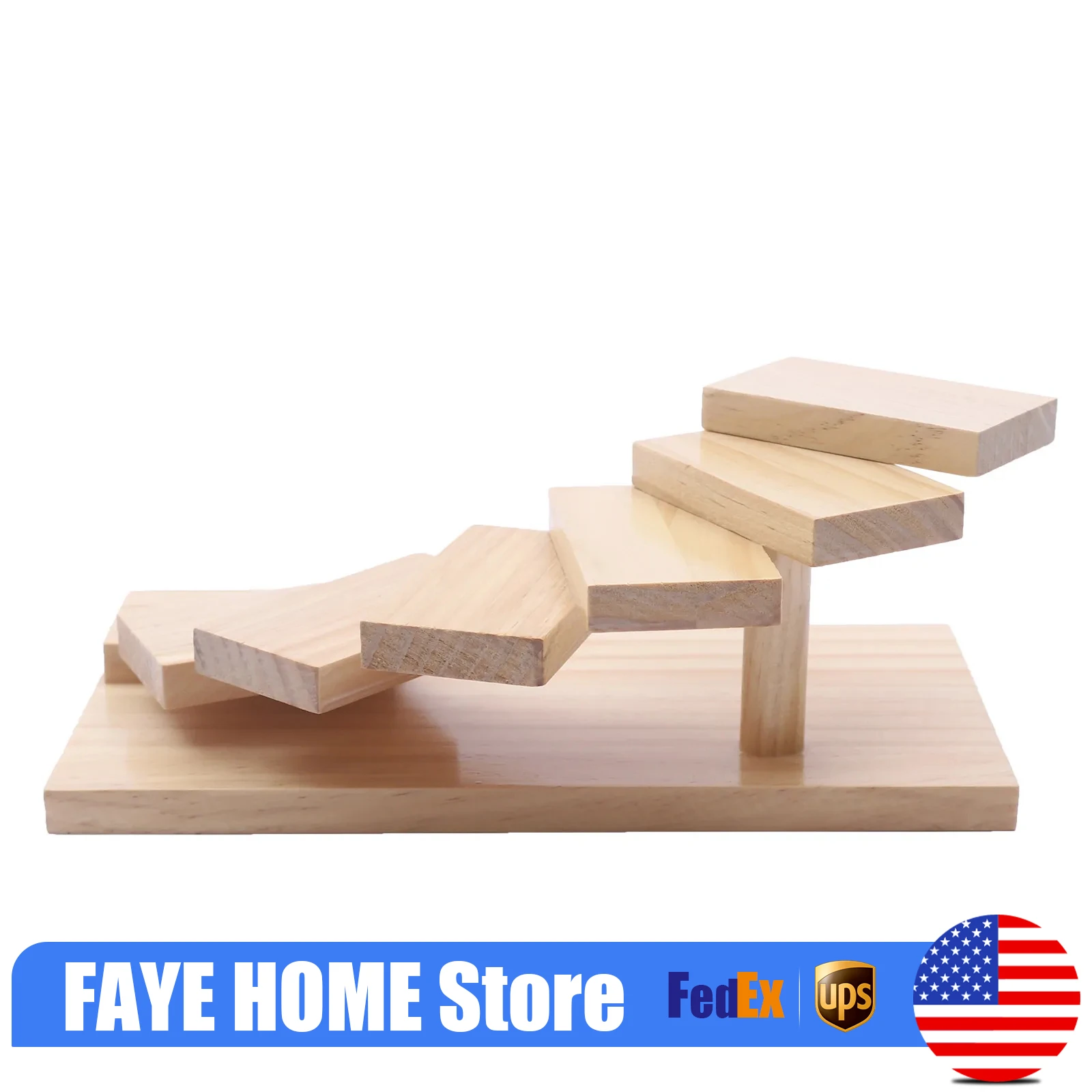 

7-уровневая подставка для выпечки пищевых продуктов, коммерческие деревянные выставочные тарелки для еды, США