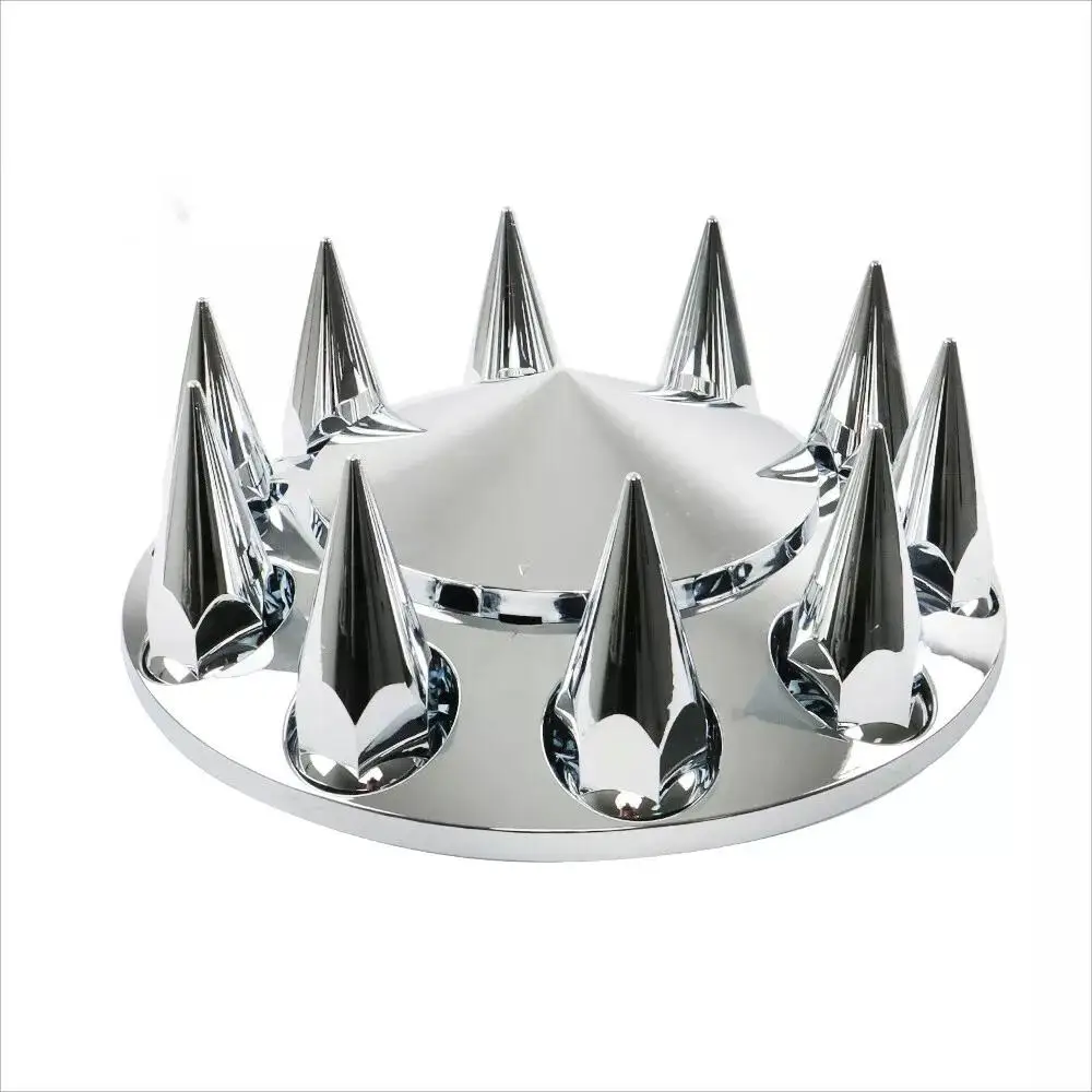 

Полугрузовик, хромированные крышки из АБС-пластика с шипами и резьбой, комплект крышек колес оси