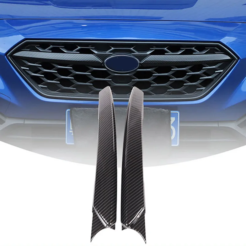 

ABS черный для Subaru WRX STI 2022 2023 2024, передняя центральная решетка автомобиля, молдинг, накладка, автомобильные аксессуары