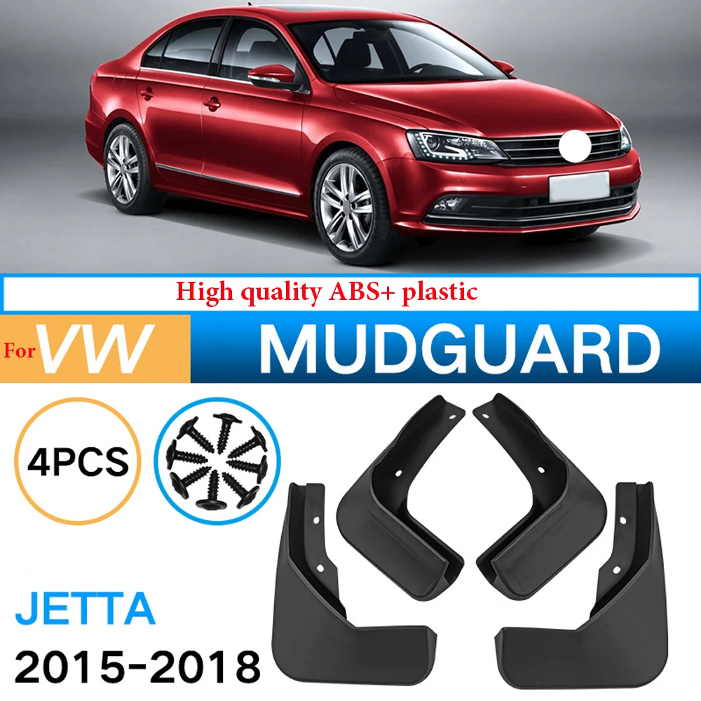 

4pcs For Volkswagen VW Jetta 2015-2018 MK6 Car Fender Mudguard Mud Flaps Guard Splash Flap Car Accessories