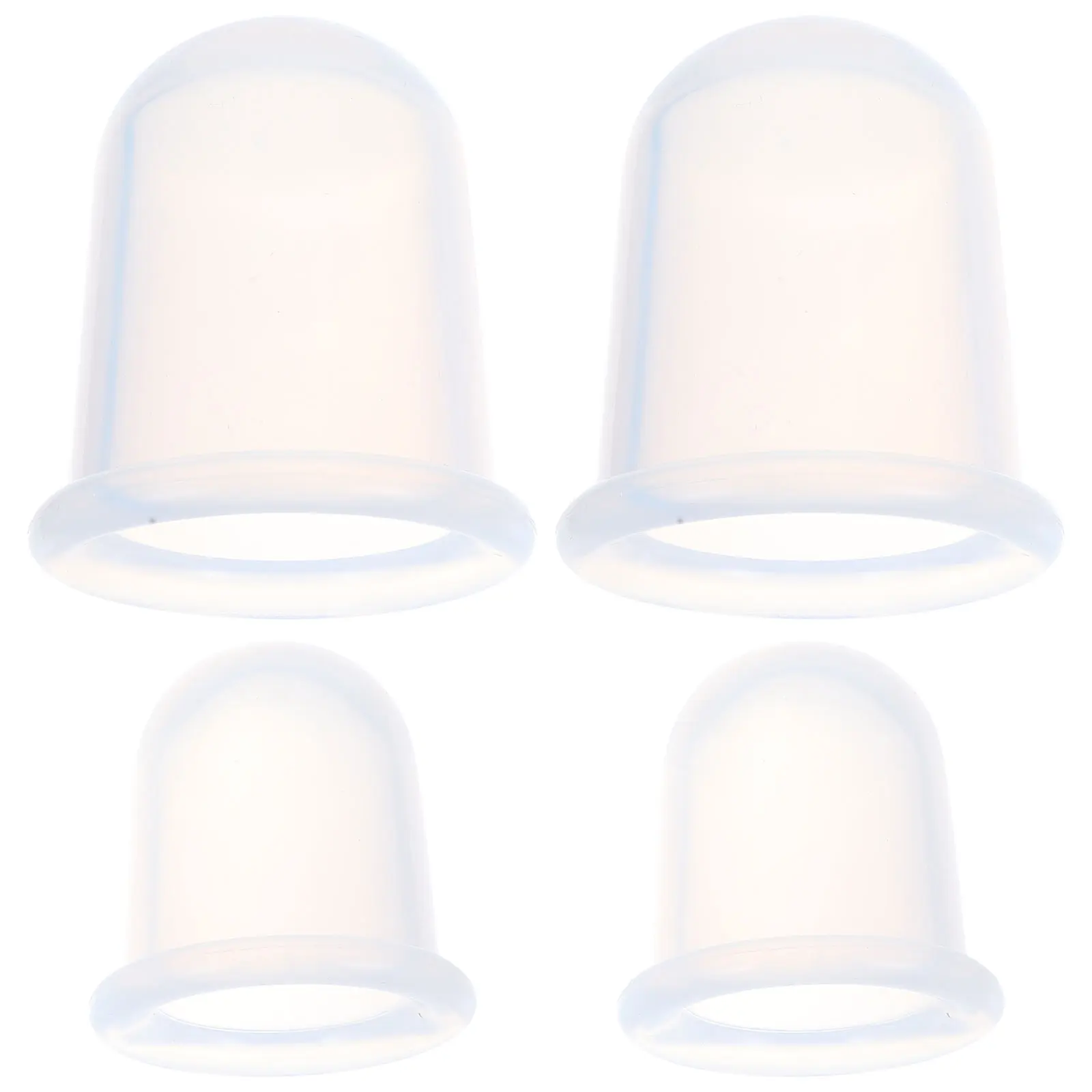 

4pcs Silicone Cupping Jars Blue 1 2 Massage Cups for Body Arm Portable Suction Massager Relax Muscle Cellulite Spa