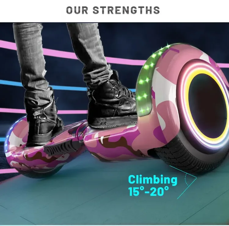 Placa inteligente Hoverboard Hover Board Scooters elétricos com autoequilíbrio Melhor presente de Natal para crianças