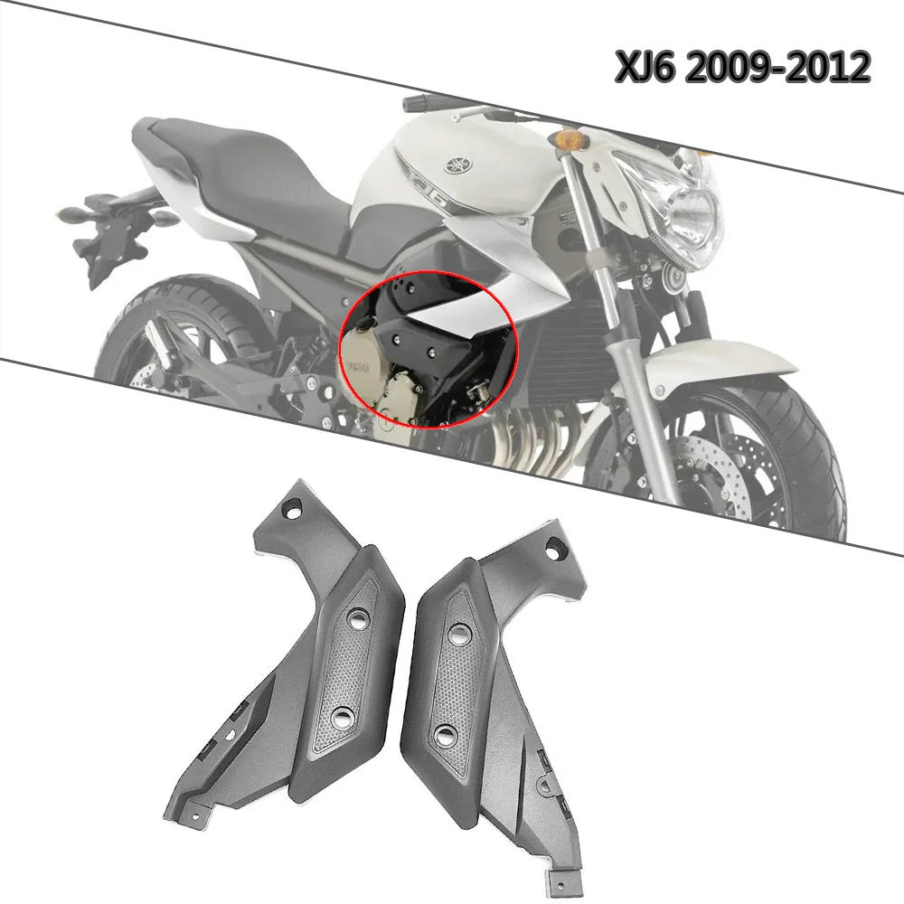 For Yamaha XJ6 XJ 6 2009-2012 Motorcycle Fairing Black parts Side Injection Molding Parts Side Panel Raw Bodywork Fairing Frame