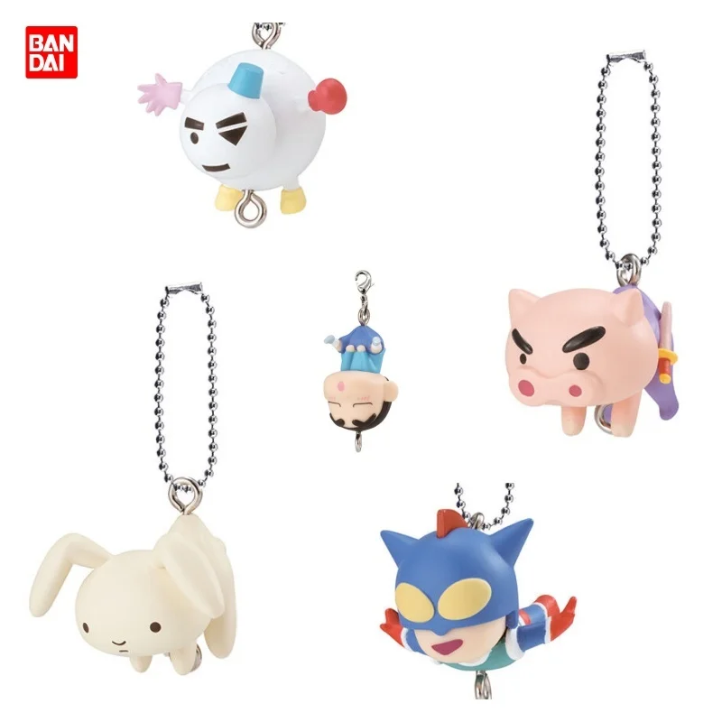 

In Stock Bandai Crayon Shin-Chan Series Keychain Vol.2 Sasuke Action Kamen Charms Collection Decoration Model Toy Gifts