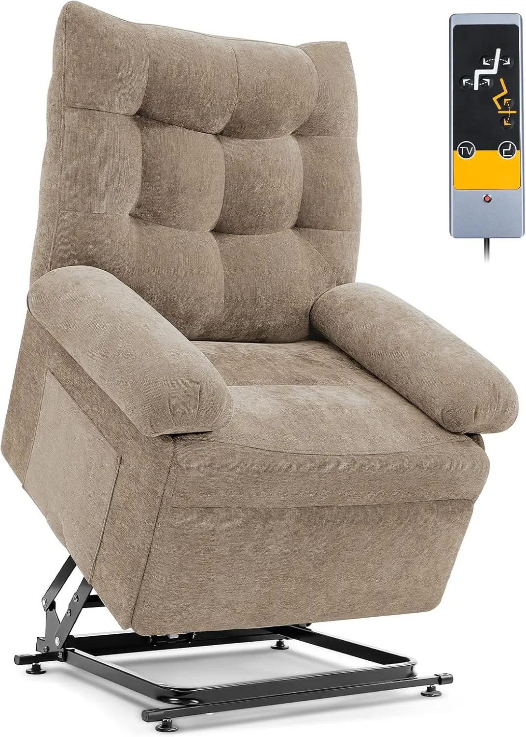 Power Lift Recliner Chair For Elderly, Triple Motor Lift Chair With Infinite Position, Electric Stand Assist For Seniors,