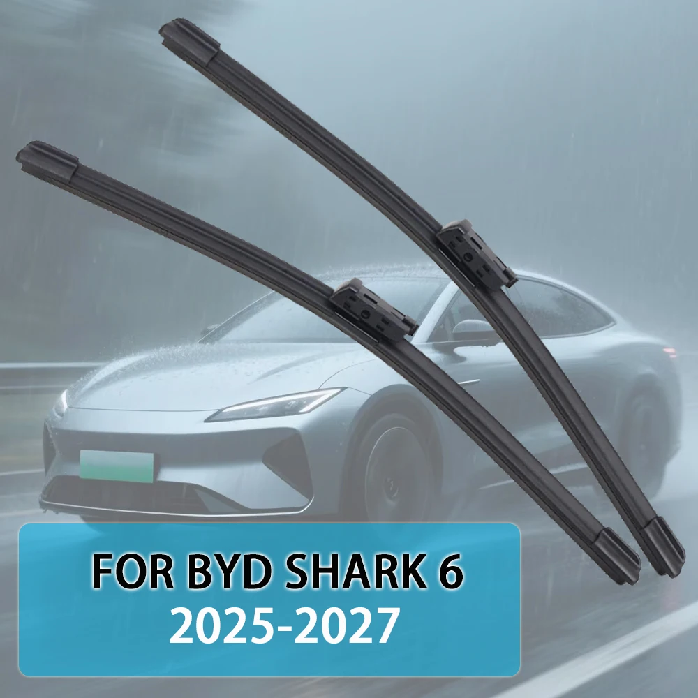 

Для BYD Shark 6 2025-2027 22 ''+ 18'' щетка стеклоочистителя автомобиля передние дворники подходят кнопочный рычаг лобового стекла автоматические щетки стеклоочистителя