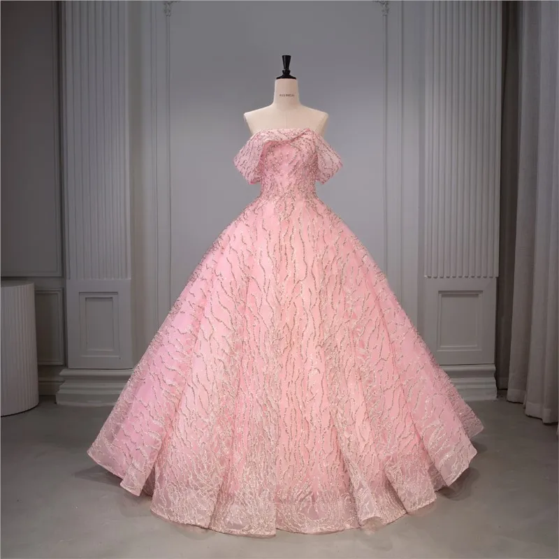 

A puffy one-shoulder adult dress for the performance ball