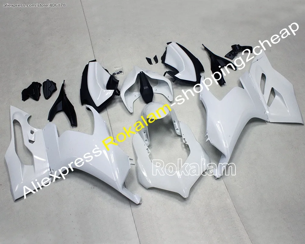 

For Ducati Panigale V2 2020 2021 2022 V2 20-22 White Aftermarket Motorcycle Fairings (Injection Molding)