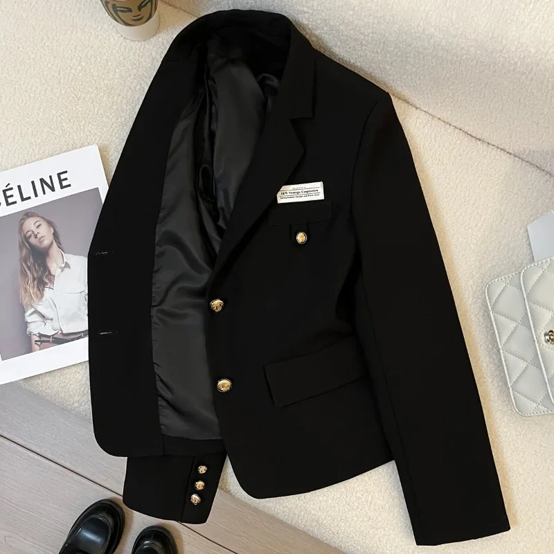 Short Suit Jacket Female Small Fellow Coat Fashionable Design College Style Commuting Suit Blazers for Women New Cropped Blazer