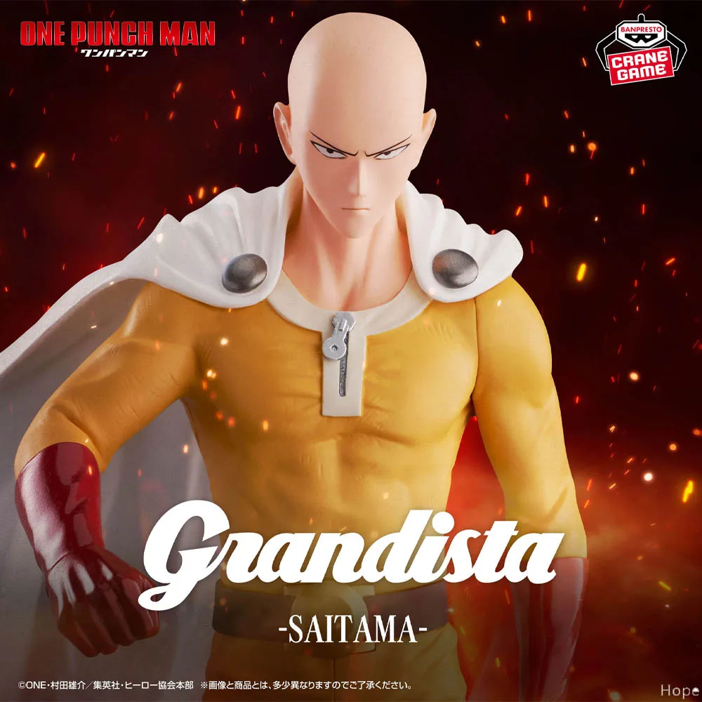 

Официально лицензированная фигурка BANPRESTO Grandista Сайтама, аниме-модель, фигурка человека One Punch, игрушка