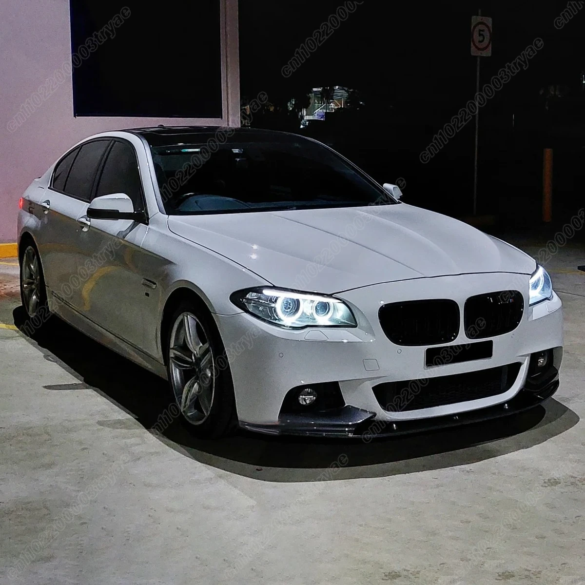 For BMW 5 Series F10 M5 2012 2013 2014 2015 2016 Automobile Front Bumper Splash Lip Splitter Lip Splitter Body Modification Kit view 3