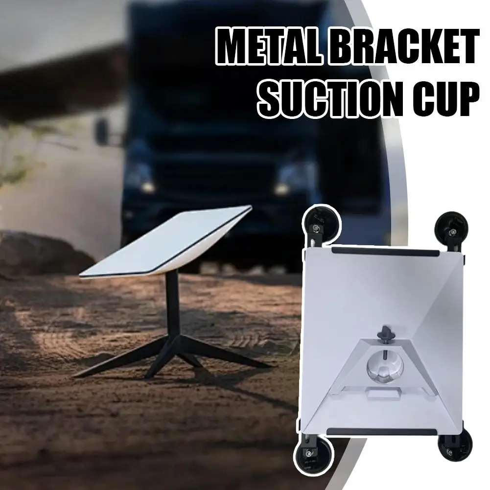 For Starlink Mini Mount Metal Bracket Suction Cup RV Roof Rotatable Star Chain Sucker Car Window Mounting Kit Accessories