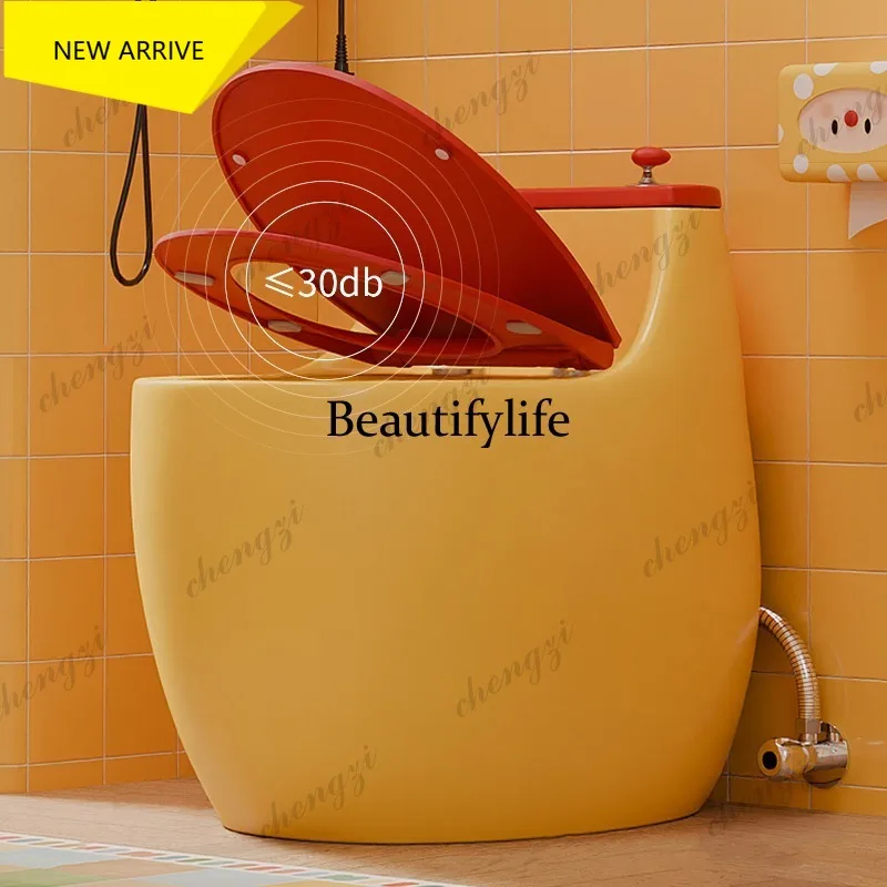 L181 Color bathroom dopamine toilet large diameter personalized ordinary toilet siphon mute high impulse toilet