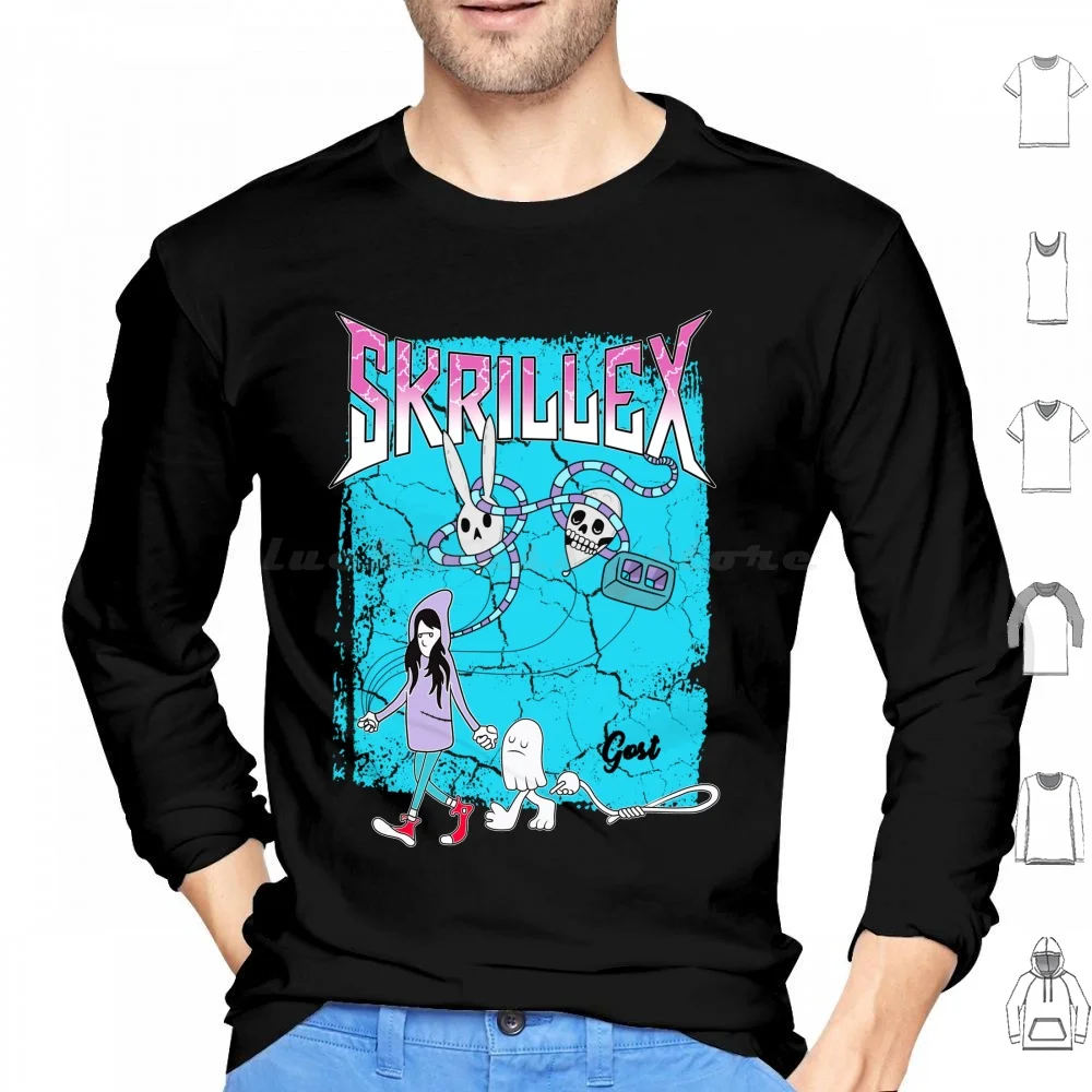 Skrillex Gost Album Cover Hoodies Long Sleeve Skrill