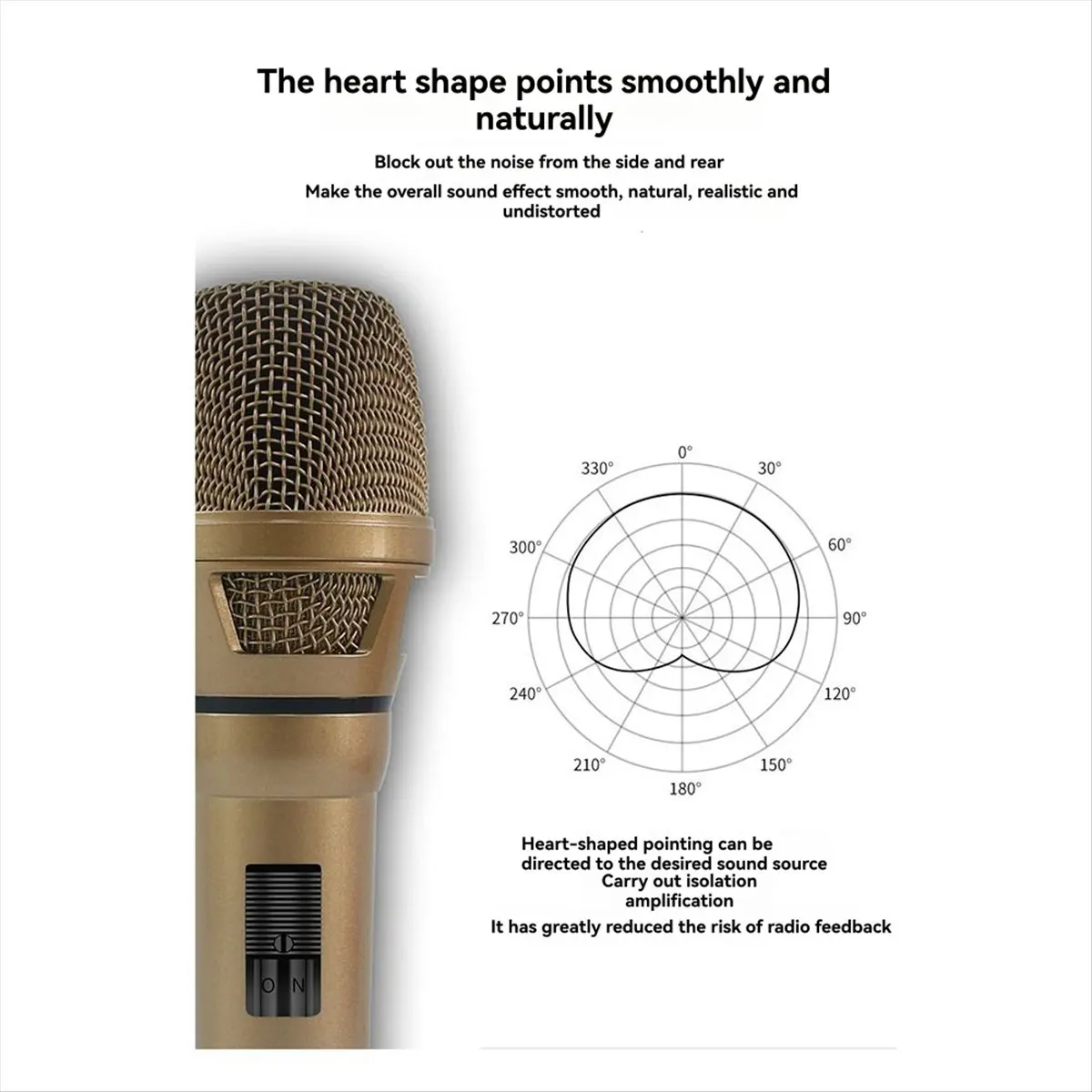 T987C-Professional Dynamic Handheld Microphone Wired Microphone Anti-Howling Dynamic Stereo Studio Mic HOT