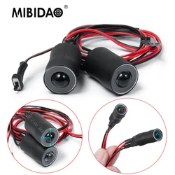MIBIDAO 4.2v-6v LED Light 10/13/17/22mm Headlight Headlamps for TRX-4 Axial SCX10 Wraith 1/10 RC Car Truck Upgrade Accessories