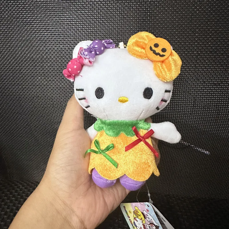 Sanrio Hello Kitty Candy Hair Accessory Halloween Keychain Cartoon Backpack Pendant Doll Children Charm Toys Birthday Gift