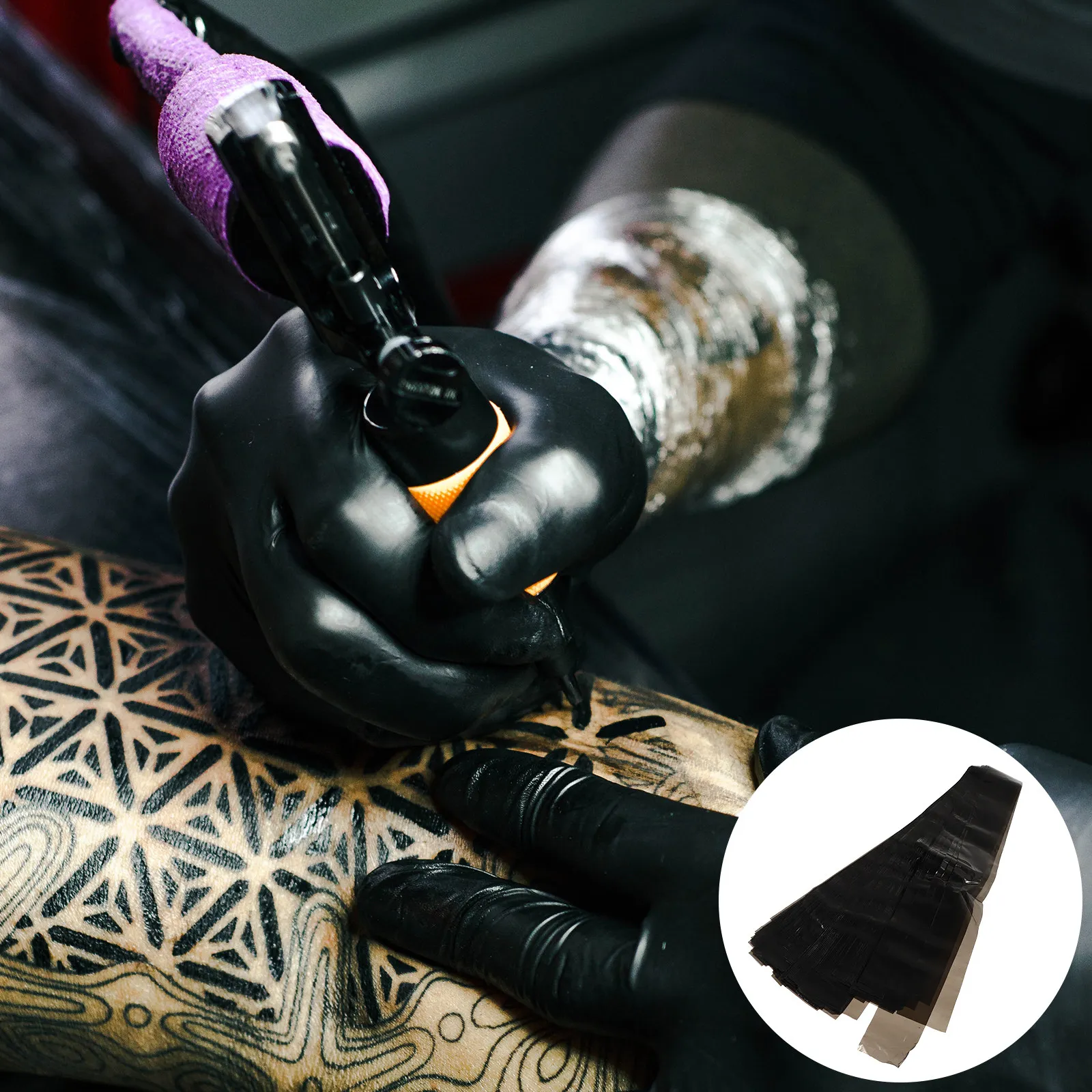 100Pcs Disposable Clip Cord Sleeve Tattoo Clip Bag High Quality Plastic Protector Dust Proof Cover Hook Line Bag