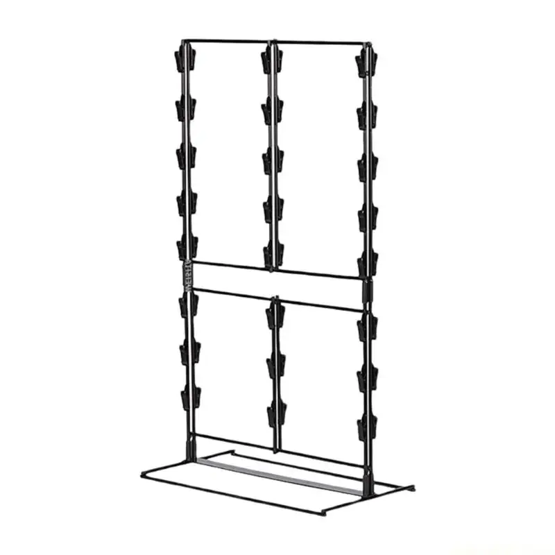 QX2E 3 Level Chip Display Stand 48 Clamps Included Carbon Steel Frame Easy Assembly For Kitchen Counter And Party arrange