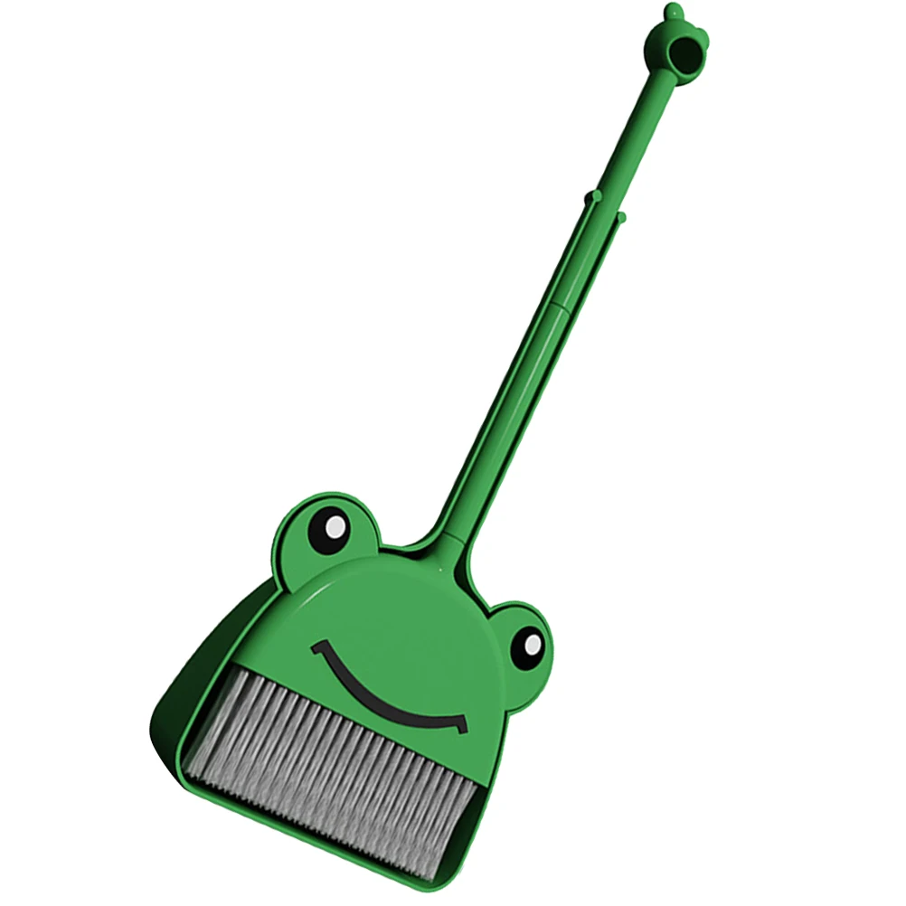 1 ensemble balai et pelle à poussière pour enfants, petite taille, outils de nettoyage en plastique robuste pour la maternelle, accessoires de nettoyage pour enfants lumineux