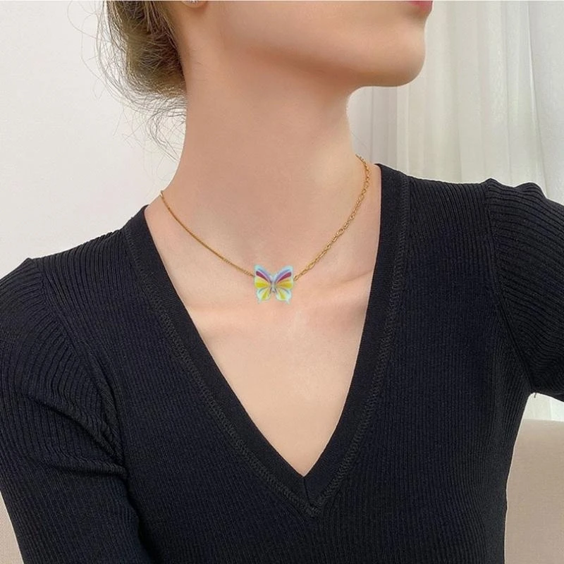 قالب راتنج الايبوكسي السيليكون سهل الاستخدام قوالب صب قلادة الفراشة