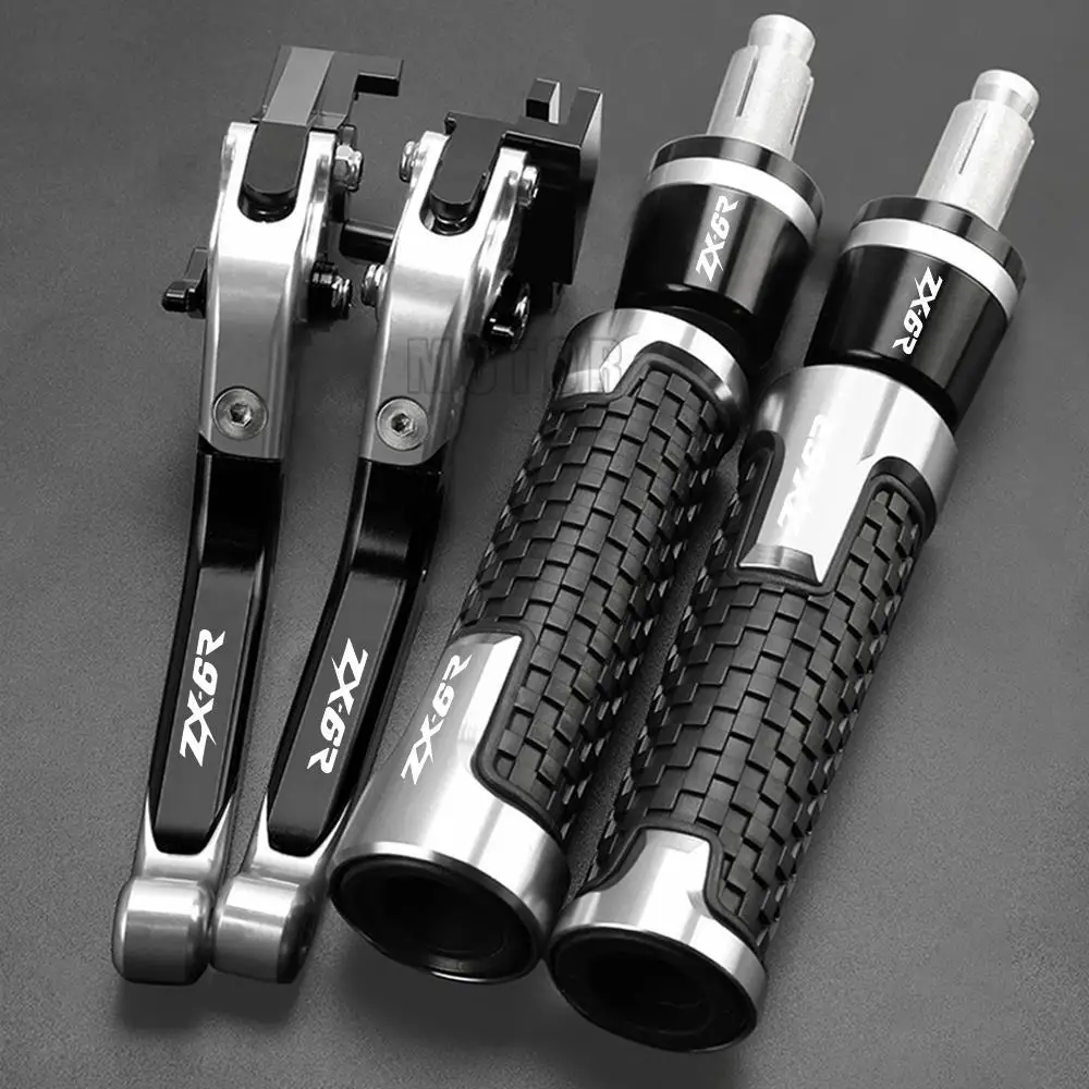 ZX 6R 2007 2008 2009 2010 2011 2012-2018 Motorcycle Adjustable Brake Clutch Levers Handle bar ends For KAWASAKI ZX6R 2019 2020