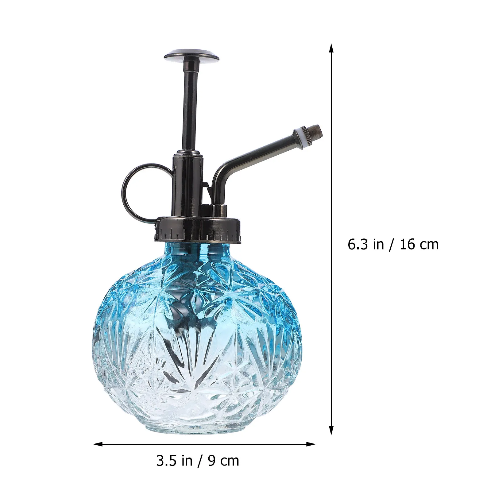 Glass Watering Bottle Vintage Retro Style Transparent Design Small Size Easy Use for Plants Indoor Outdoor Gardening Flower