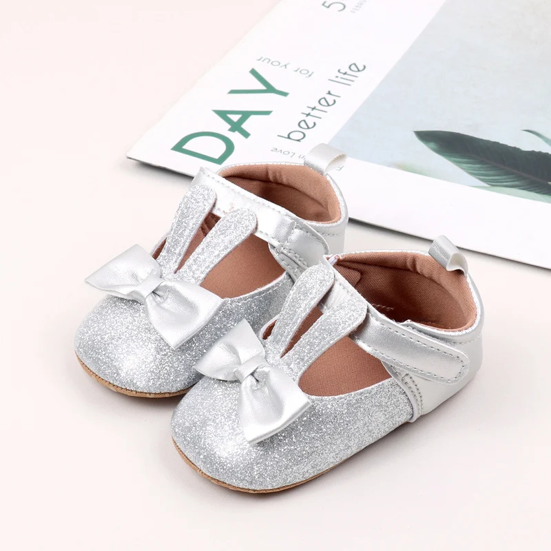 

2025 Spring And Autumn Baby Girls First Walking Toddler Shoes For 0-18M Girls Princess Shoes Cute Design PU Lesther Soft Sole