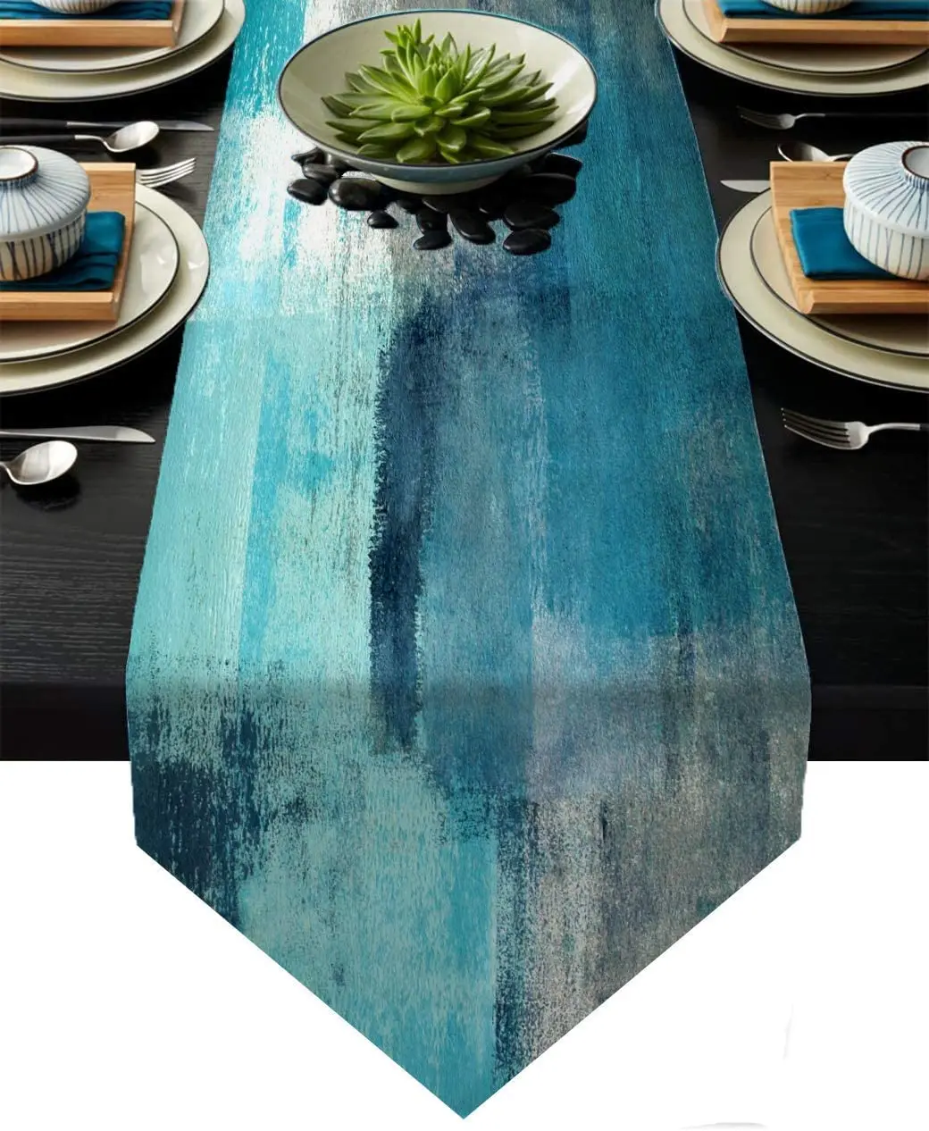 Modern  Abstract Stitching Color Decor Holiday Modern Indoor Theme Gathering Dinner Party Decorations