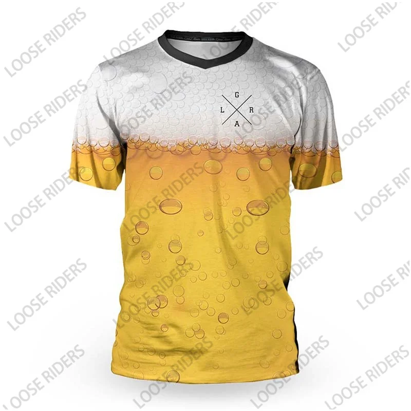 فضفاض رايدر دراجة نارية دراجة هوائية جبلية فريق الإنحدار جيرسي الطرق الوعرة MX دراجة ركوب الدراجات قميص الطرق الوعرة دراجة هوائية جبلية الملابس #3