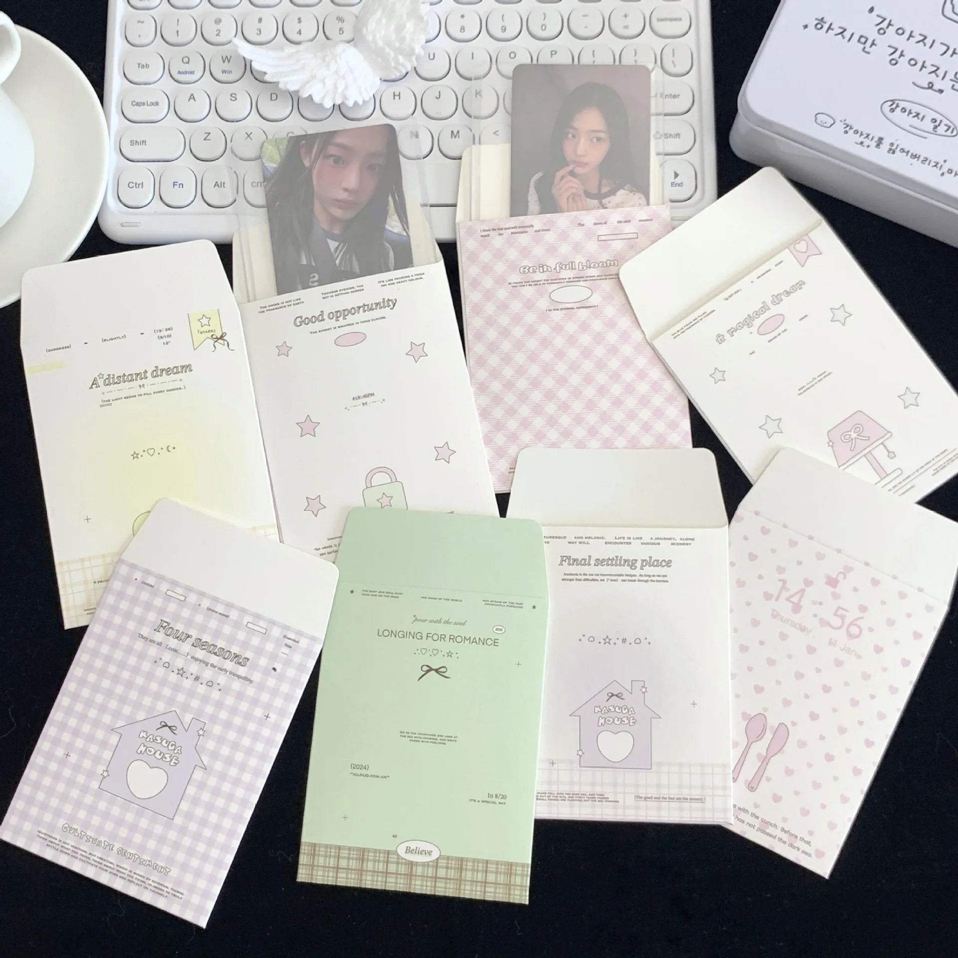 20pcs Photocard Shipping Envelopes Kpop Card Packing Sleeves Topping Supplies