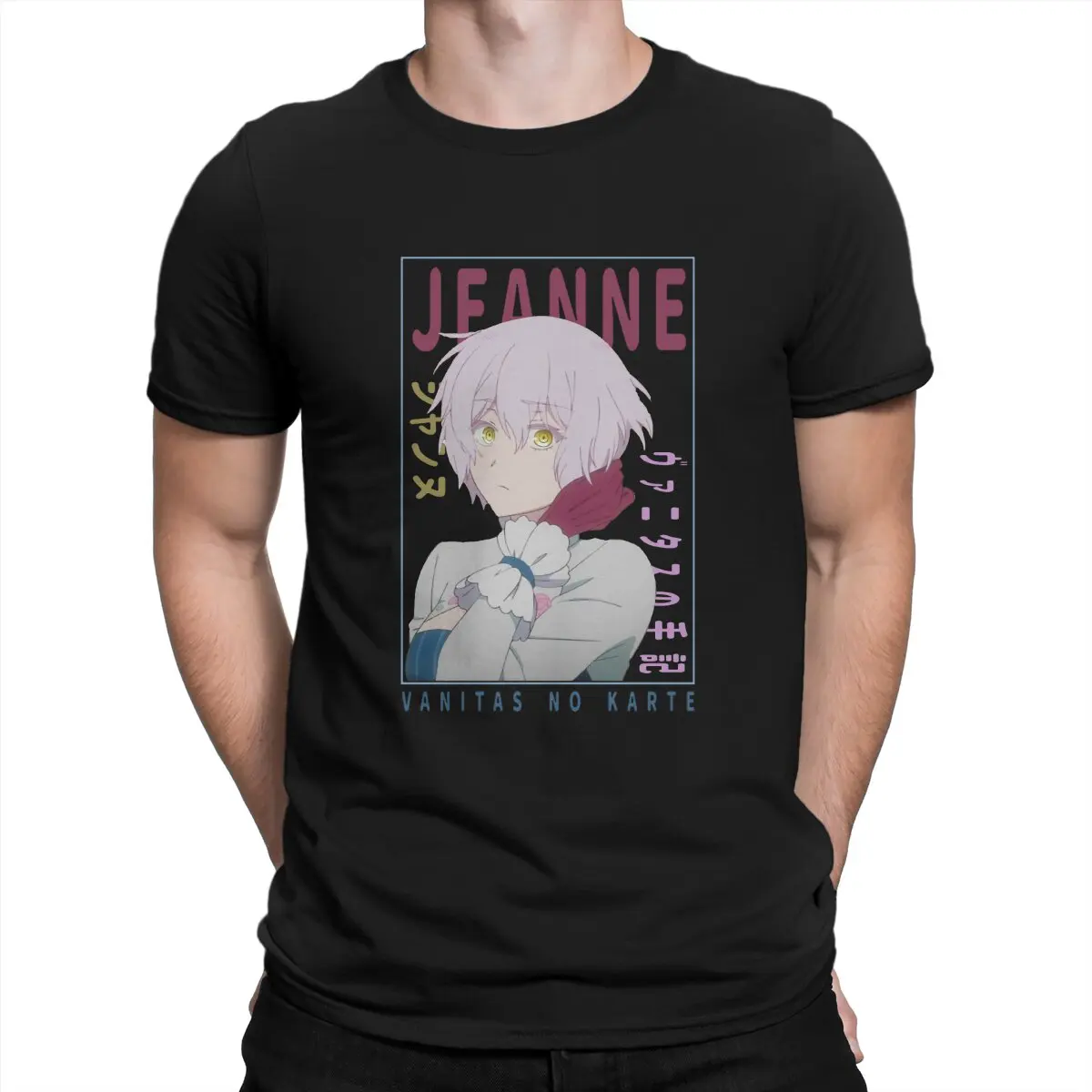 Unique Jeanne No Karte  T-Shirt Men Crewneck Pure Cotton T Shirt The Case Study of Vanitas Short Sleeve Tees Gift Idea Tops