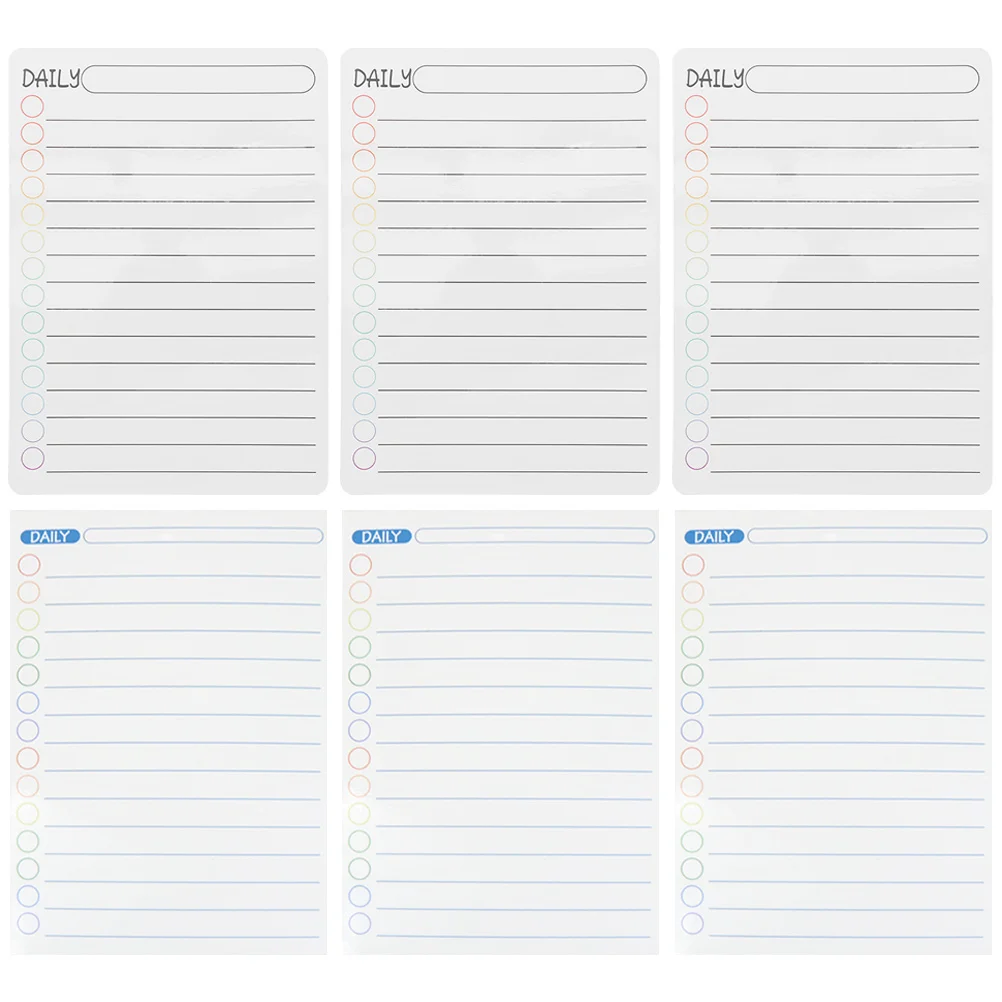6 シート磁気カレンダーステッカーウィークリープランナーボードメッセージホワイトボード仕事