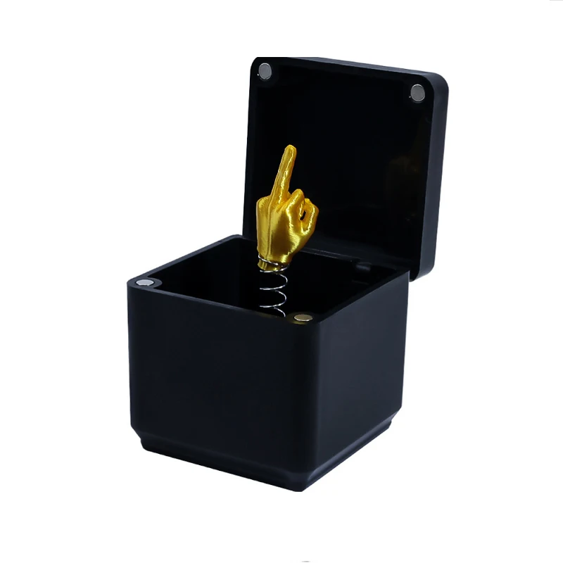 

Funny Middle Finger in a Box festival Christmas Birthday Prank Gift Box For Friend Creative Table Decorations Trophy