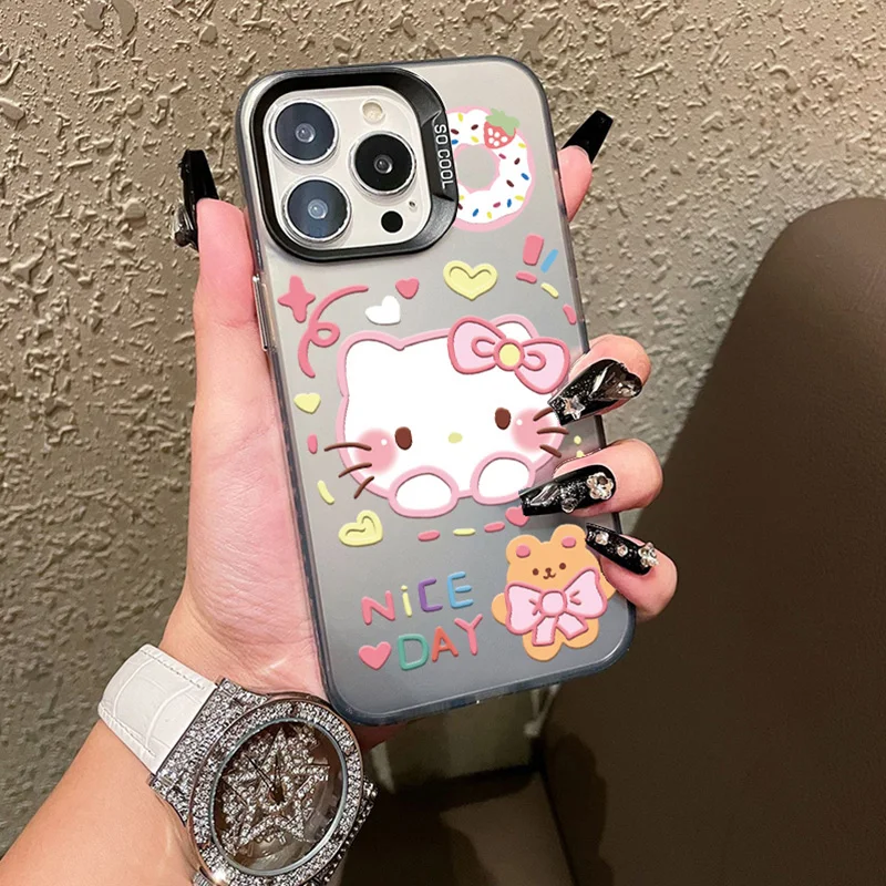 Hallo Kitty Cartoon Fall Für Vivo V30 V25 21E V29 Lite V25E V20 V23 V27 Pro V23E V27E Y02 Y03 Y75 Y91C Y100 Y30 Y93 Y91 Y95 Y1S