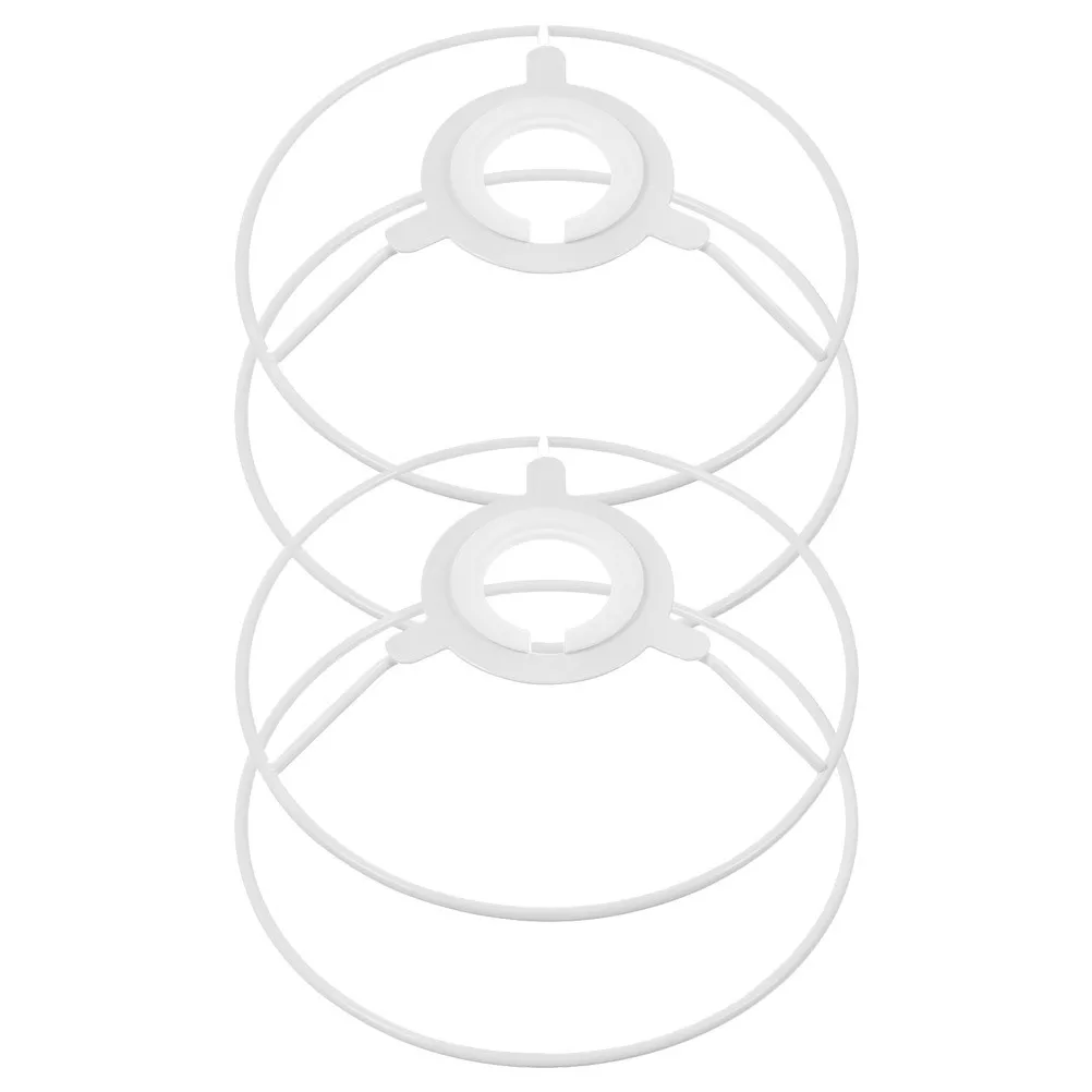 

2Sets Iron Lampshade Frame DIY Table Light Cover Racks Durable Metal Accessory Lampshade DIY Frame Lamp Shade Brackets