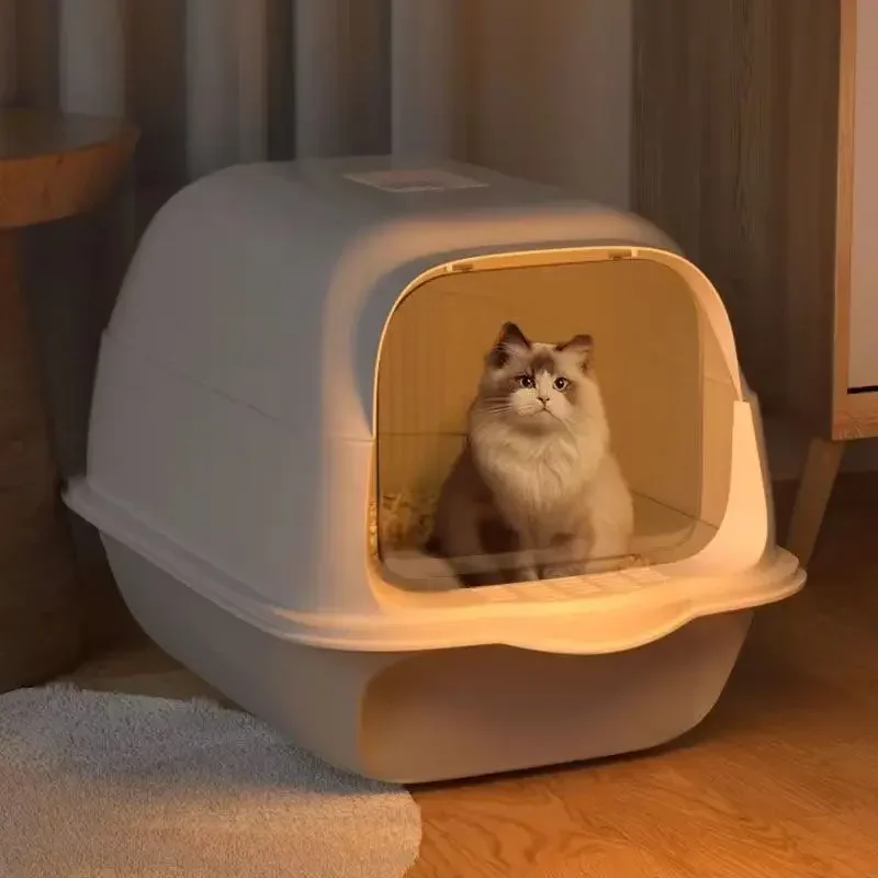

Large Corner Cat Bedpans Scraper Tray Portable Door Strainer Cat Bedpans