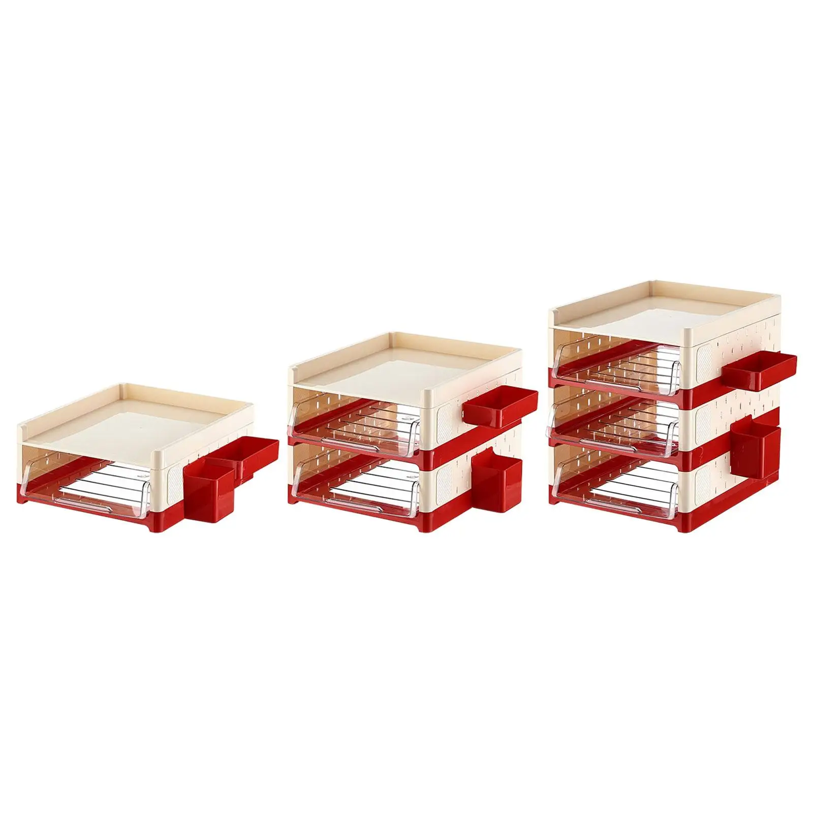 

Office Desk Organizer File Holder Sturdy Multipurpose Stationery Storage Paper Letter Tray Document Shelf Holder for Home Office