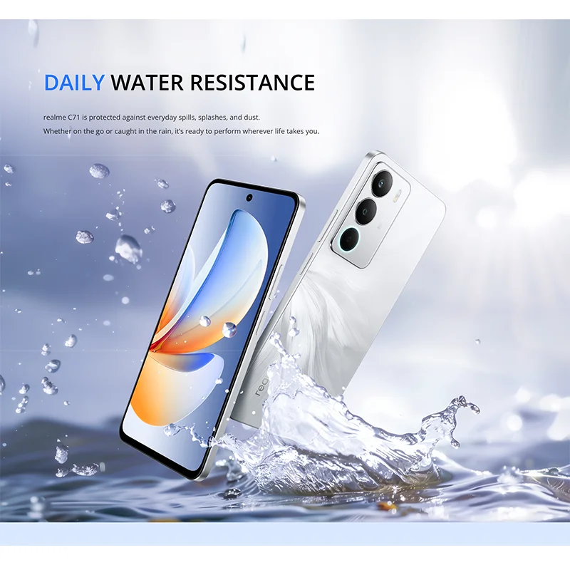 [World Premiere] realme C71 Smartphone 6300mAh Battery 45W Charge 6.67" 120Hz Display 50MP Camera UNISOC T7250 Chipset NFC IP64