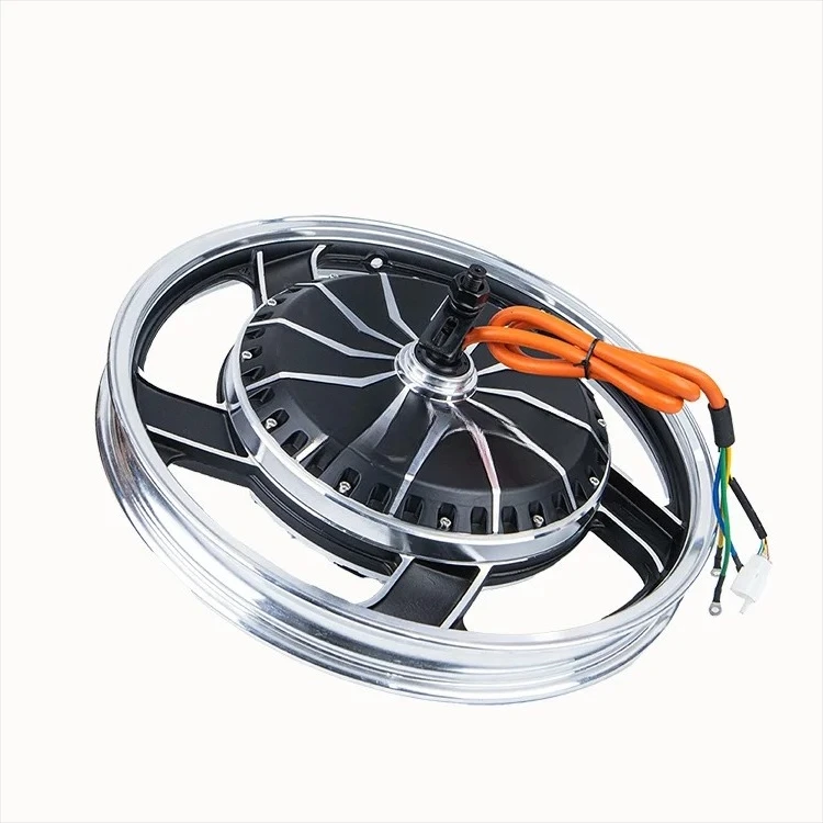 17 Inch 48V 60V 1000W 1500W Brushless Gearless Aluminum Alloy Electric Motorcycle Bicycle Hub Motor With Drum Brake and Sprocket