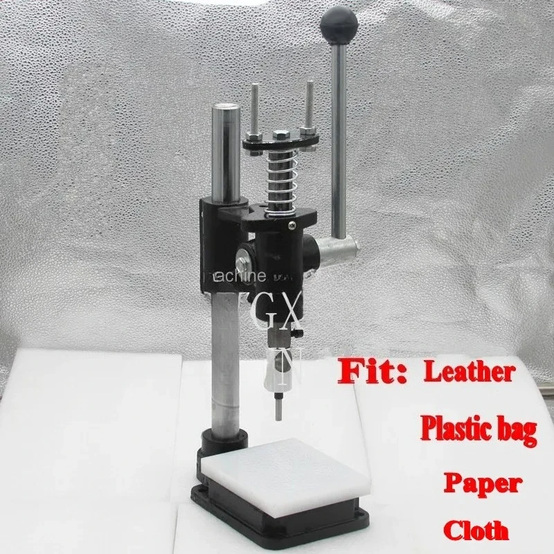 

Manual Plastic Bag Punching Machine Paper Leather Round Hole Punch