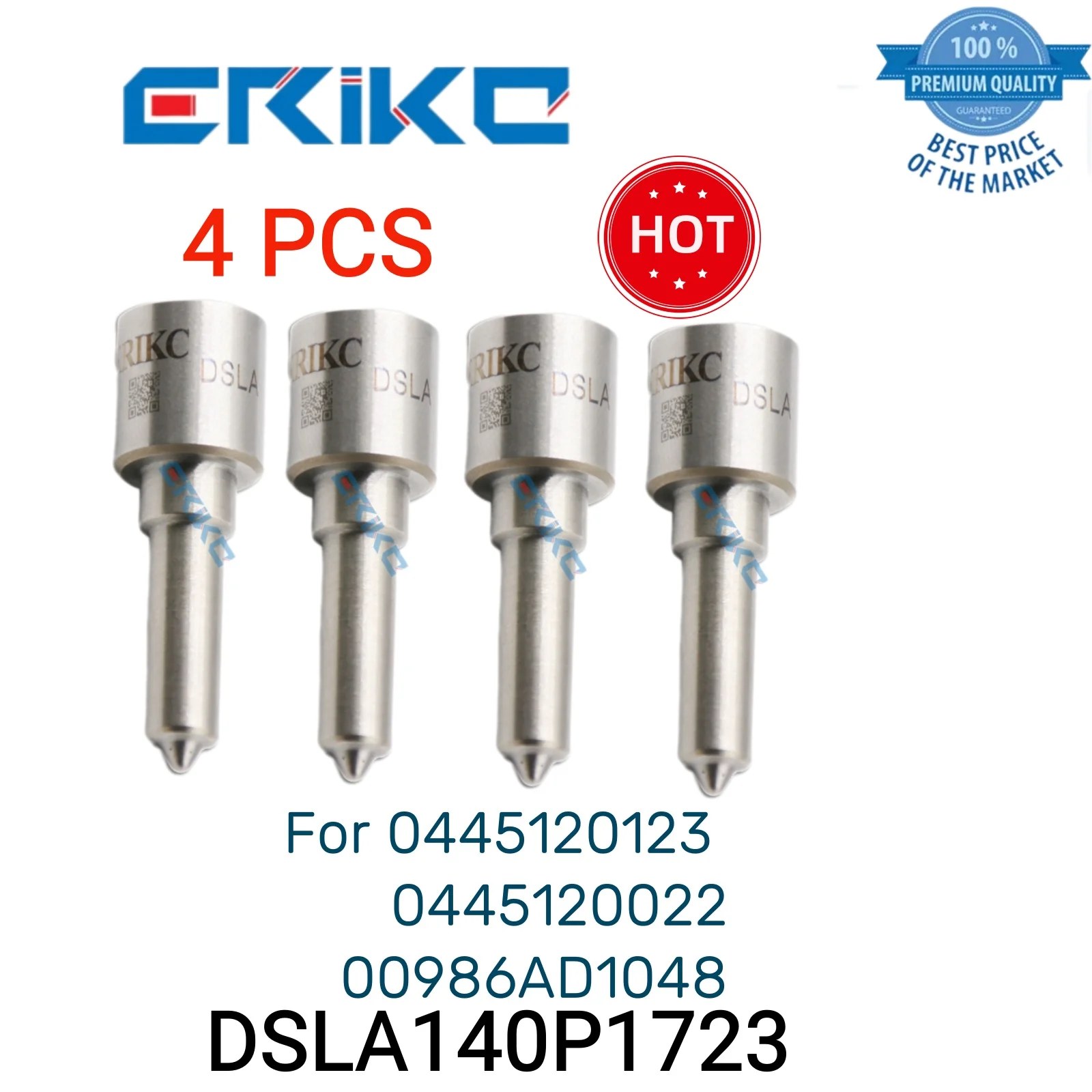 4 PCS DSLA140P1723 0 433 175 481 Injector Nozzle DSLA 140 P 1723 Type Nozzles DSLA 140P1723 fit for 0 445120123 022 00986AD1048