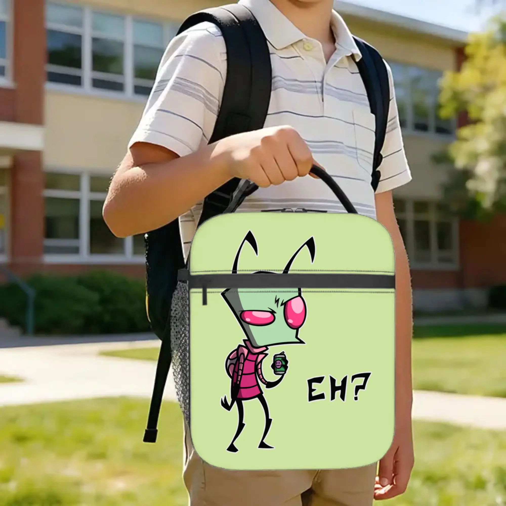 Invaders Zims  Eh Insulated Lunch Bags Cooler Bag Reusable,Lunch Container  Portable Tote Lunch Box Men Women Office  Outdoor