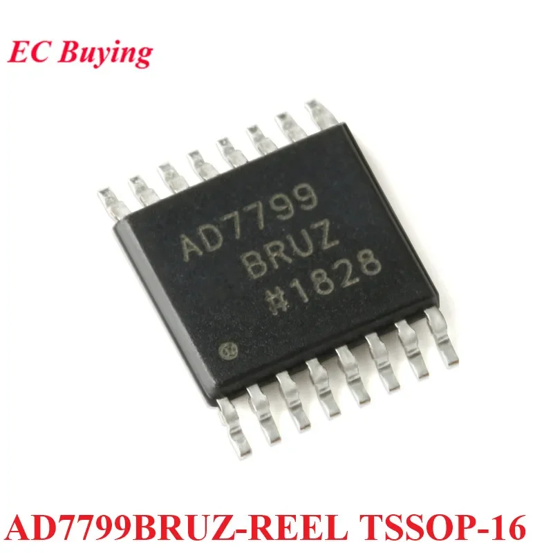 5Pcs/1pc AD7799BRUZ-REEL AD7799 BRUZ AD7799B AD7799BRUZ TSSOP-16 24-bit Σ-Δ Analog-to-digital Converter ADC Chip IC New Original